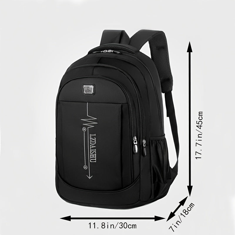Mochila Casual, Bolsa De Ombro Simples Para Homens com 5 bolso, Mochila De Grande Capacidade