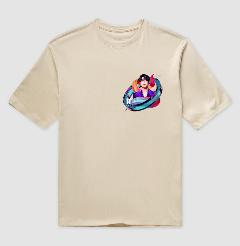Camiseta Oversized - Jimin B-T-S - Unissex