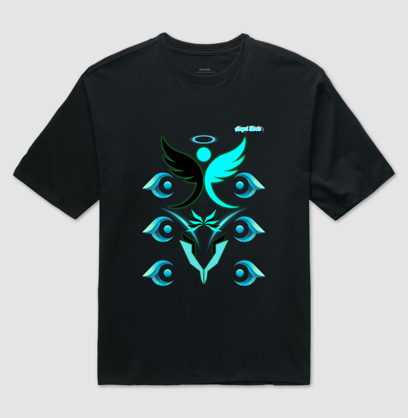 Camiseta Angel Mode Oversized - Unissex