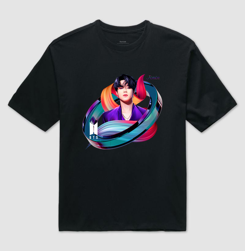 Camiseta Oversized - Jimin B-T-S - Unissex