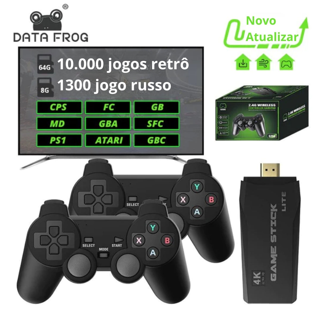 Y3 LITE 4K Console de Jogo Controles 2.4G Sem fio Com 32GB-64GB