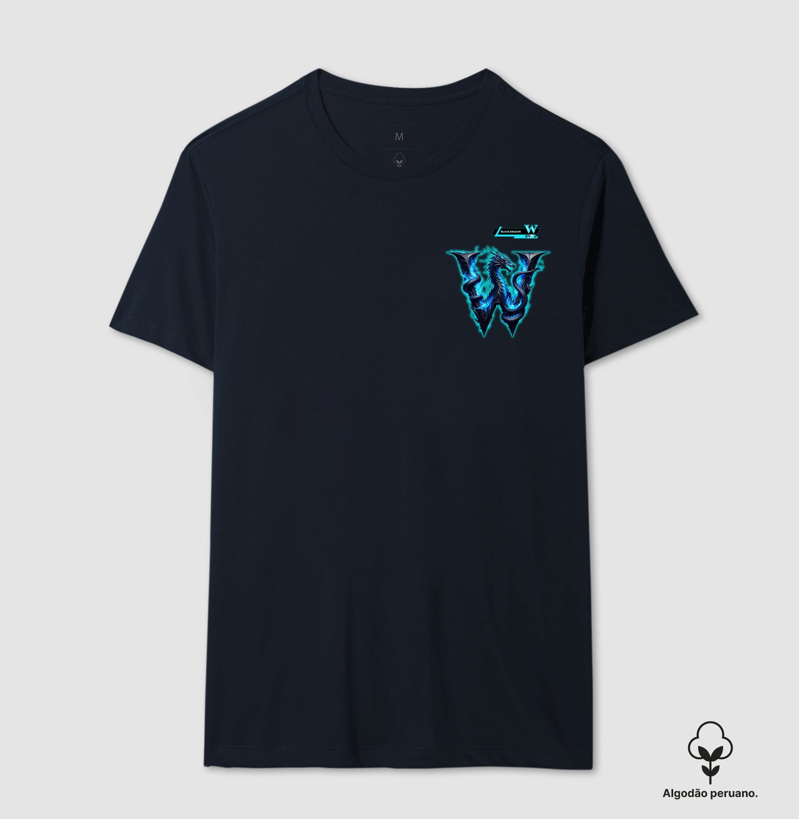 Camiseta Algodão Peruano - W Black Dragon