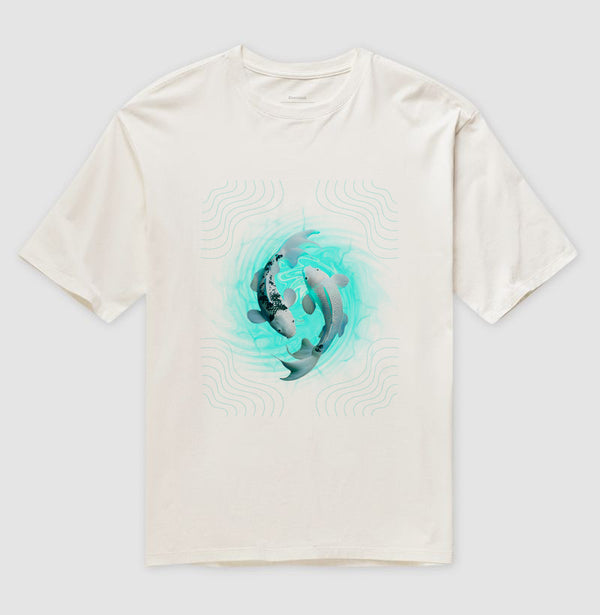 Camiseta Wellyn Oversized - Carpas Koi
