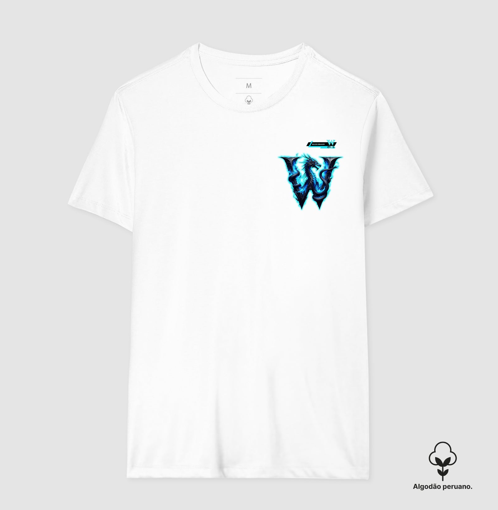 Camiseta Algodão Peruano - W Black Dragon