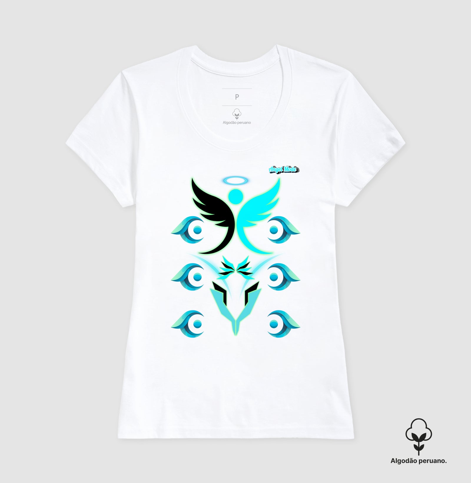 Camiseta Algodão Peruano Angel Mode