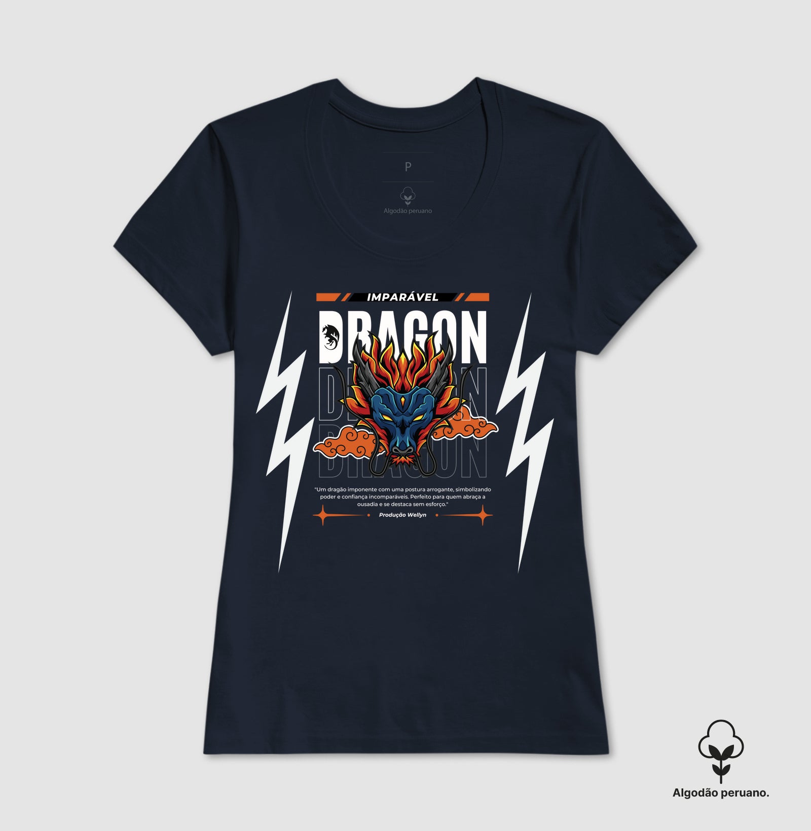 Camiseta Algodão Peruano Dragon