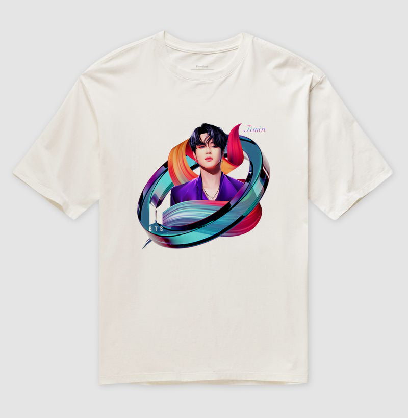 Camiseta Oversized - Jimin B-T-S - Unissex