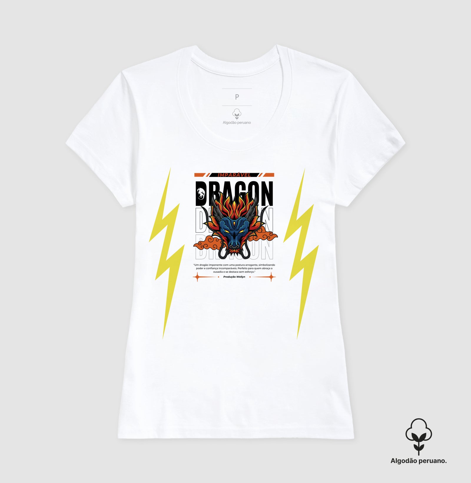 Camiseta Algodão Peruano Dragon
