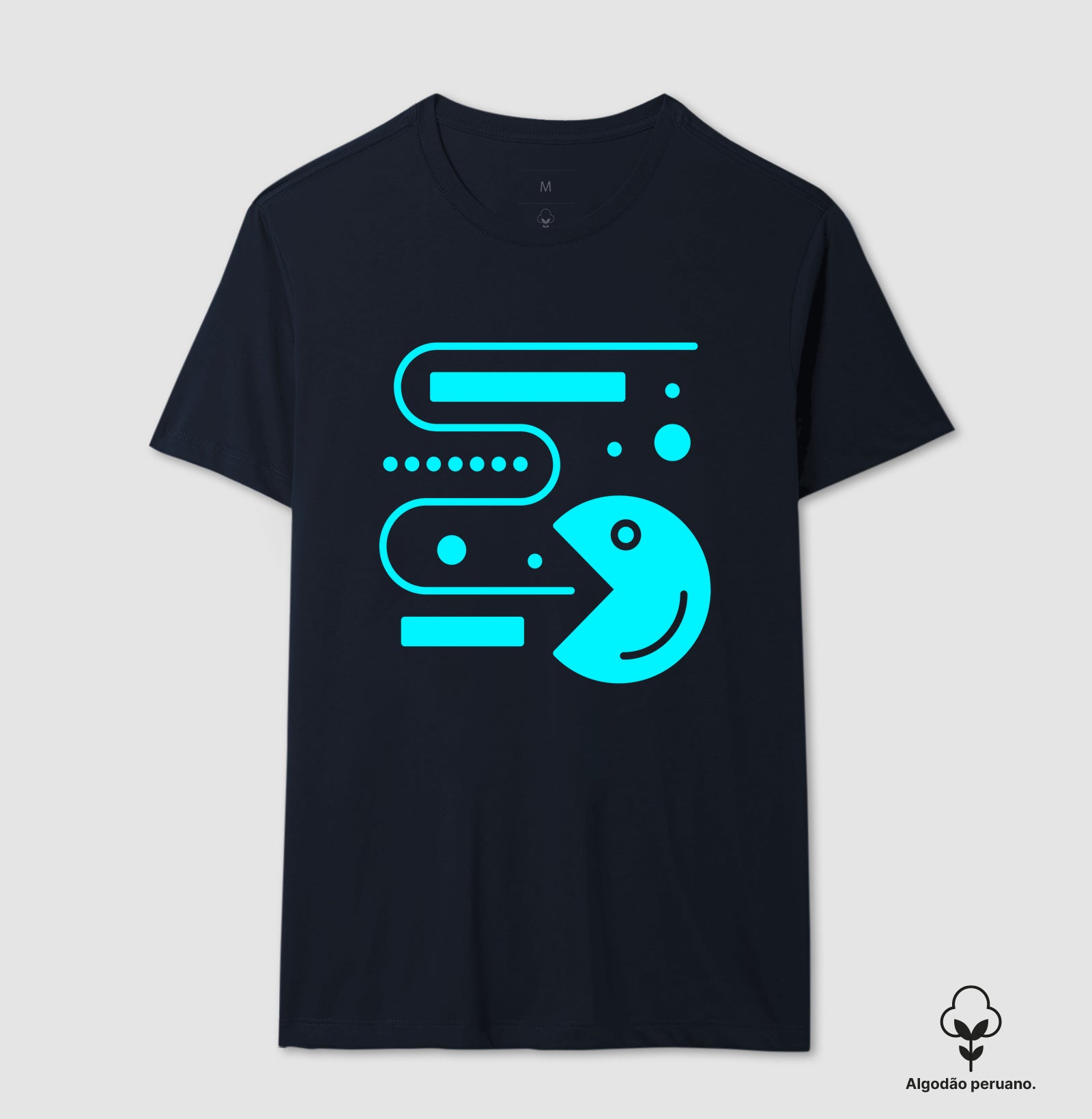 Camiseta Algodão Peruano  Pac-Man