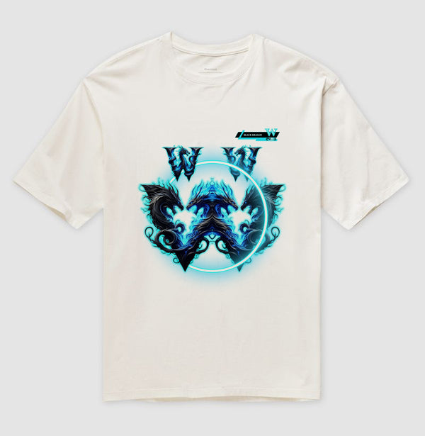 Camiseta Oversized - W Black Dragon - Unissex