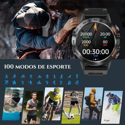 MEVADEN- Smartwatch para Homens, Chamada Bluetooth, Esportes, Rastreador De Fitness, IP67, Impermeável, Android, iOS