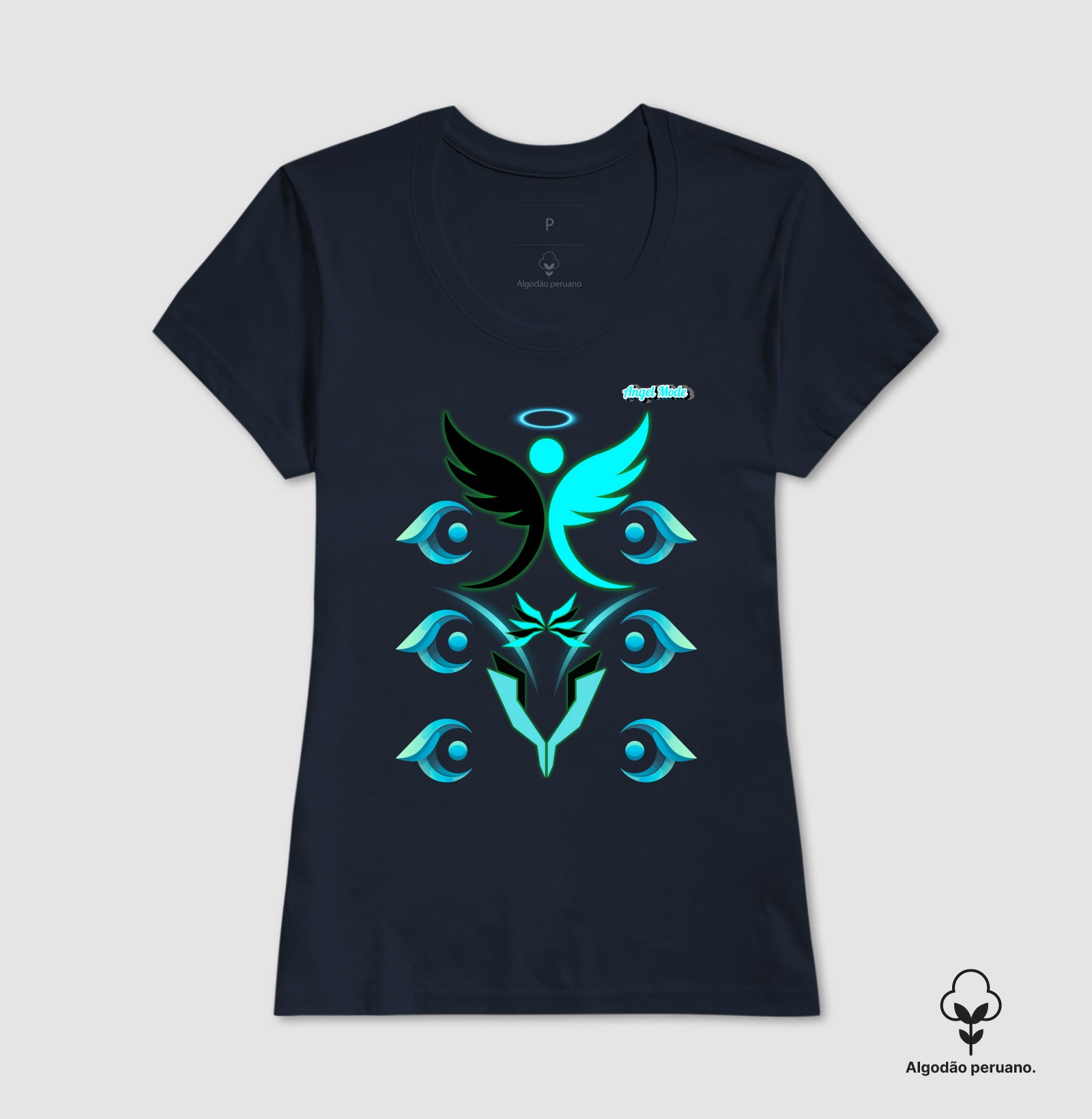 Camiseta Algodão Peruano Angel Mode
