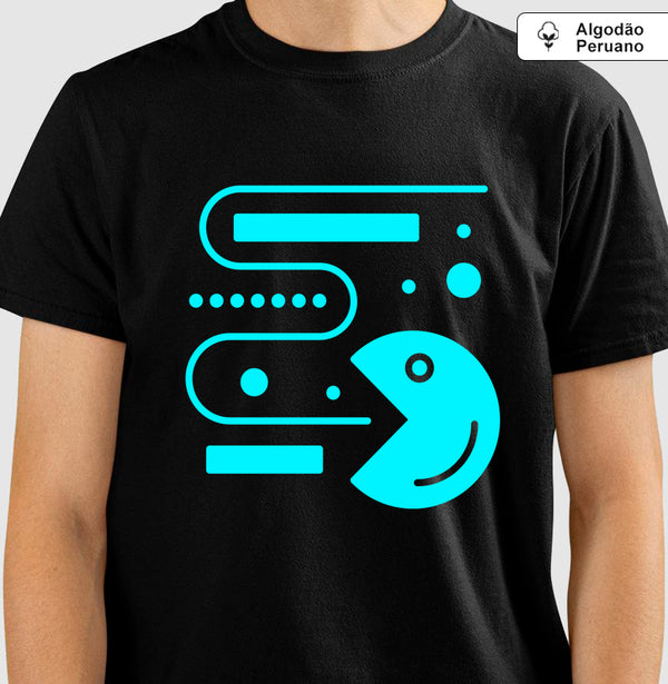 Camiseta Algodão Pac-Man