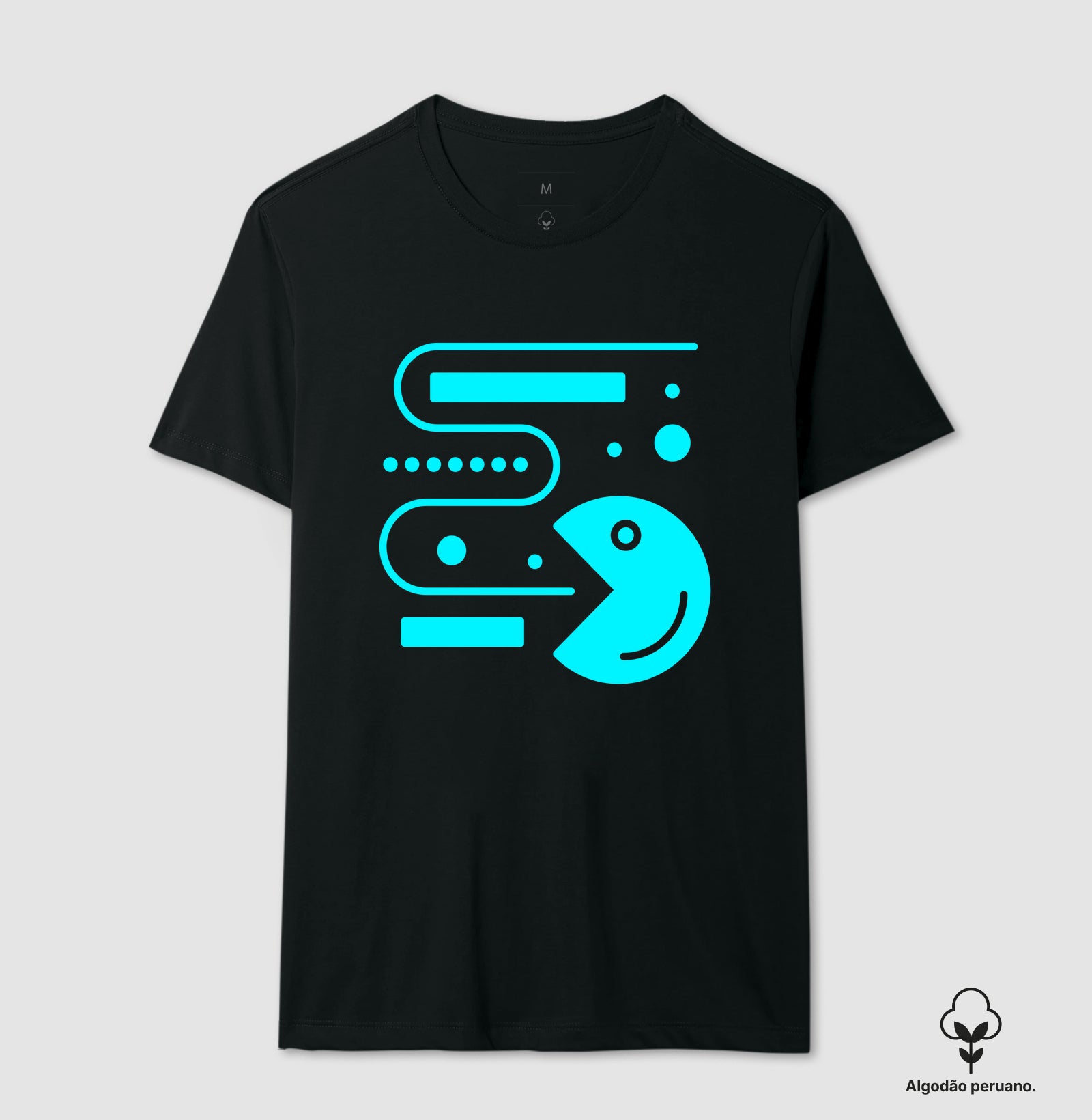 Camiseta Algodão Peruano  Pac-Man