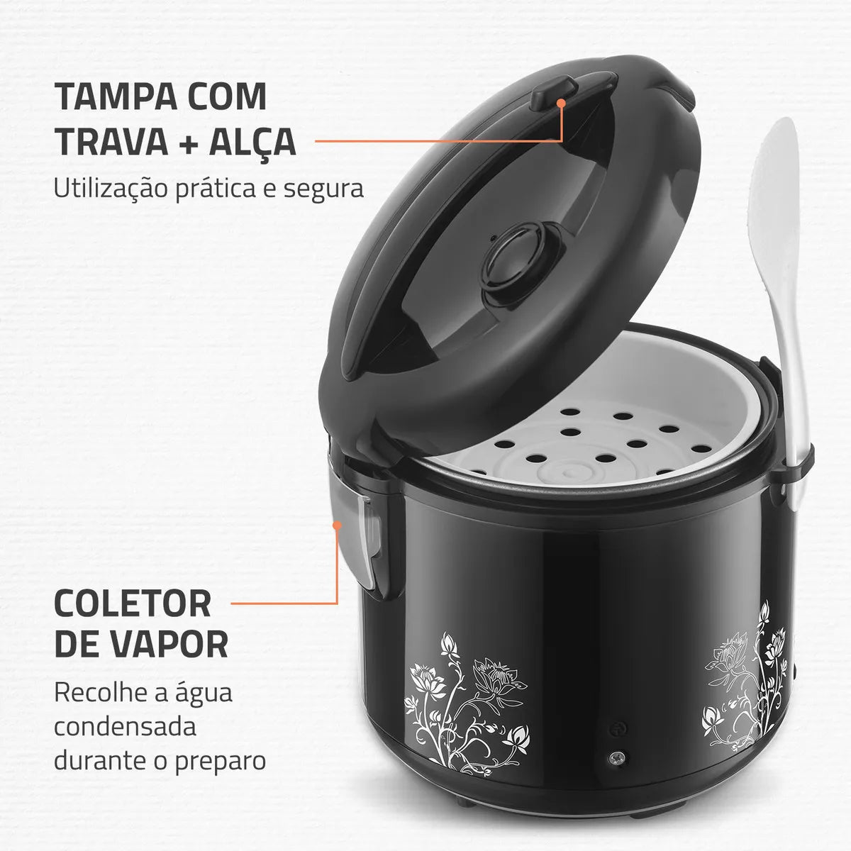 Panela De Arroz Fast Rice 5 Premium Mondial 400W - NPE-08-5X