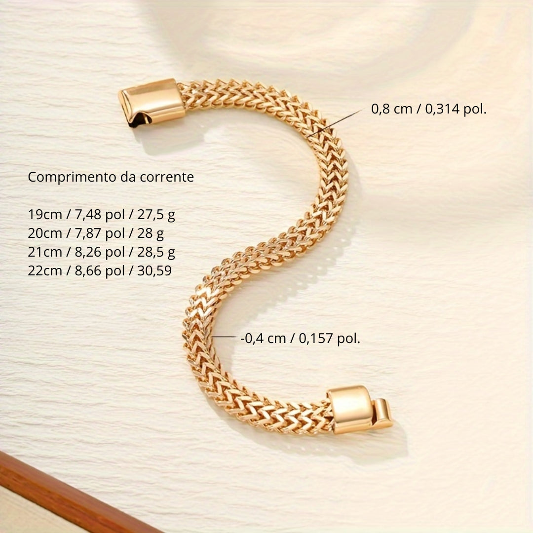 Pulseira de aço inoxidável estilo punk de rua para homens, ideal para homens e amigos