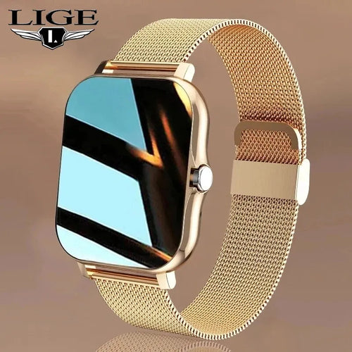Relógios smartwatch, Detecção de frequência cardíaca, chamada Bluetooth, para homens mulheres