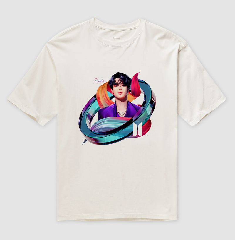 Camiseta Oversized - Jimin B-T-S - Unissex