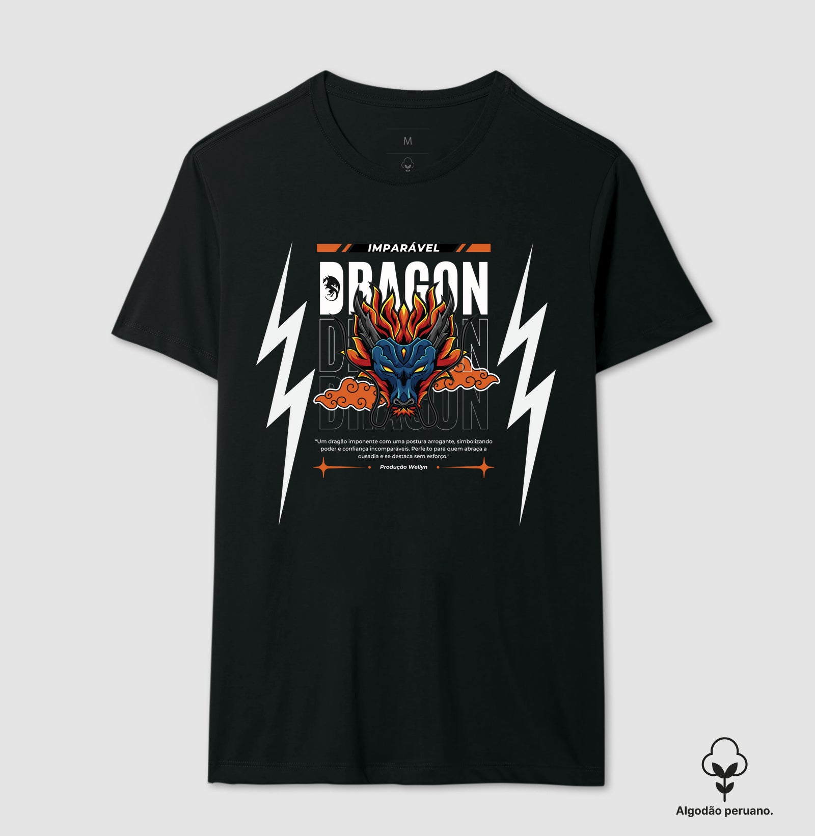 Camiseta Algodão Dragon