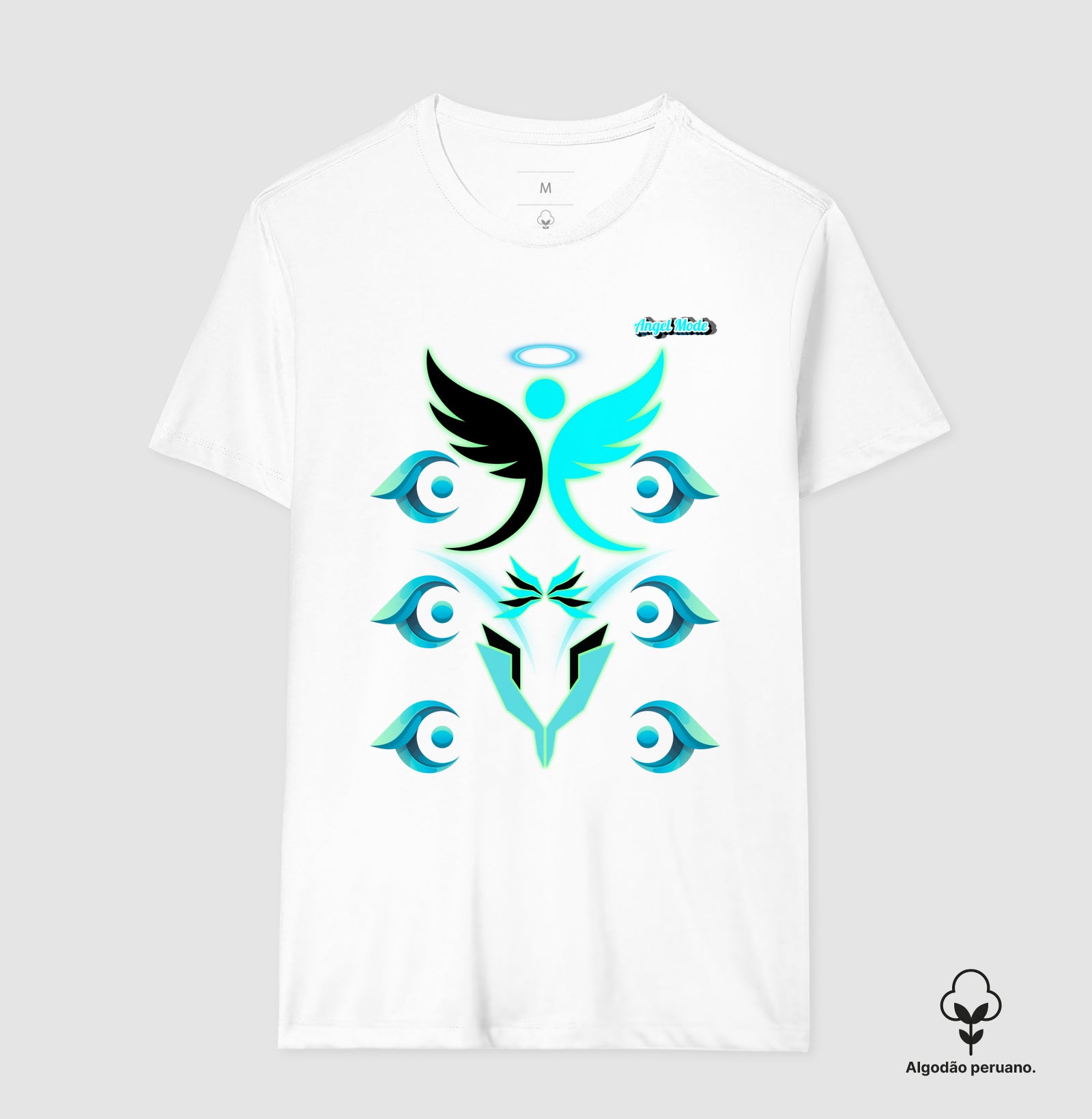 Camiseta Algodão Peruano Angel Mode