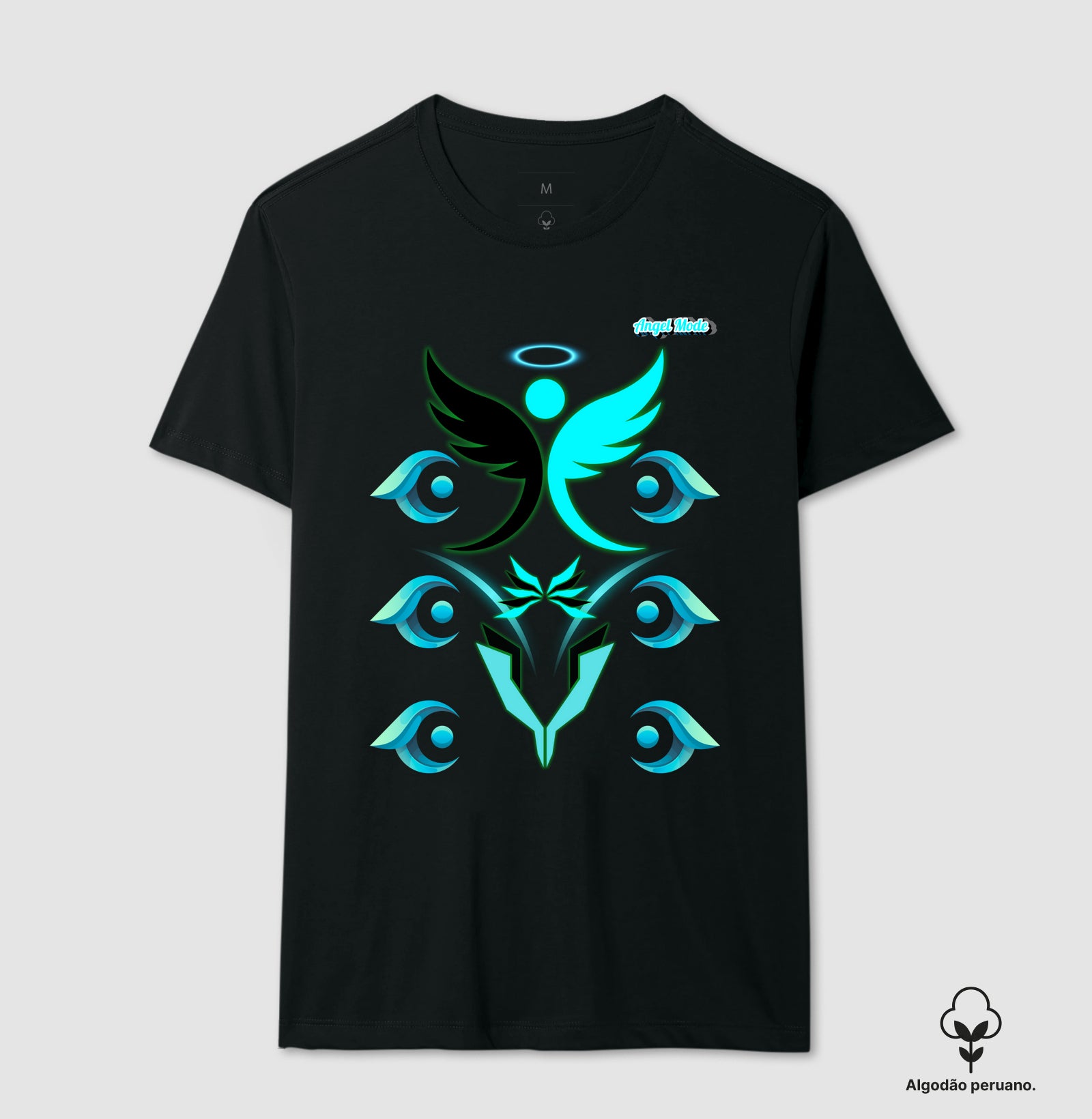 Camiseta Algodão Peruano Angel Mode