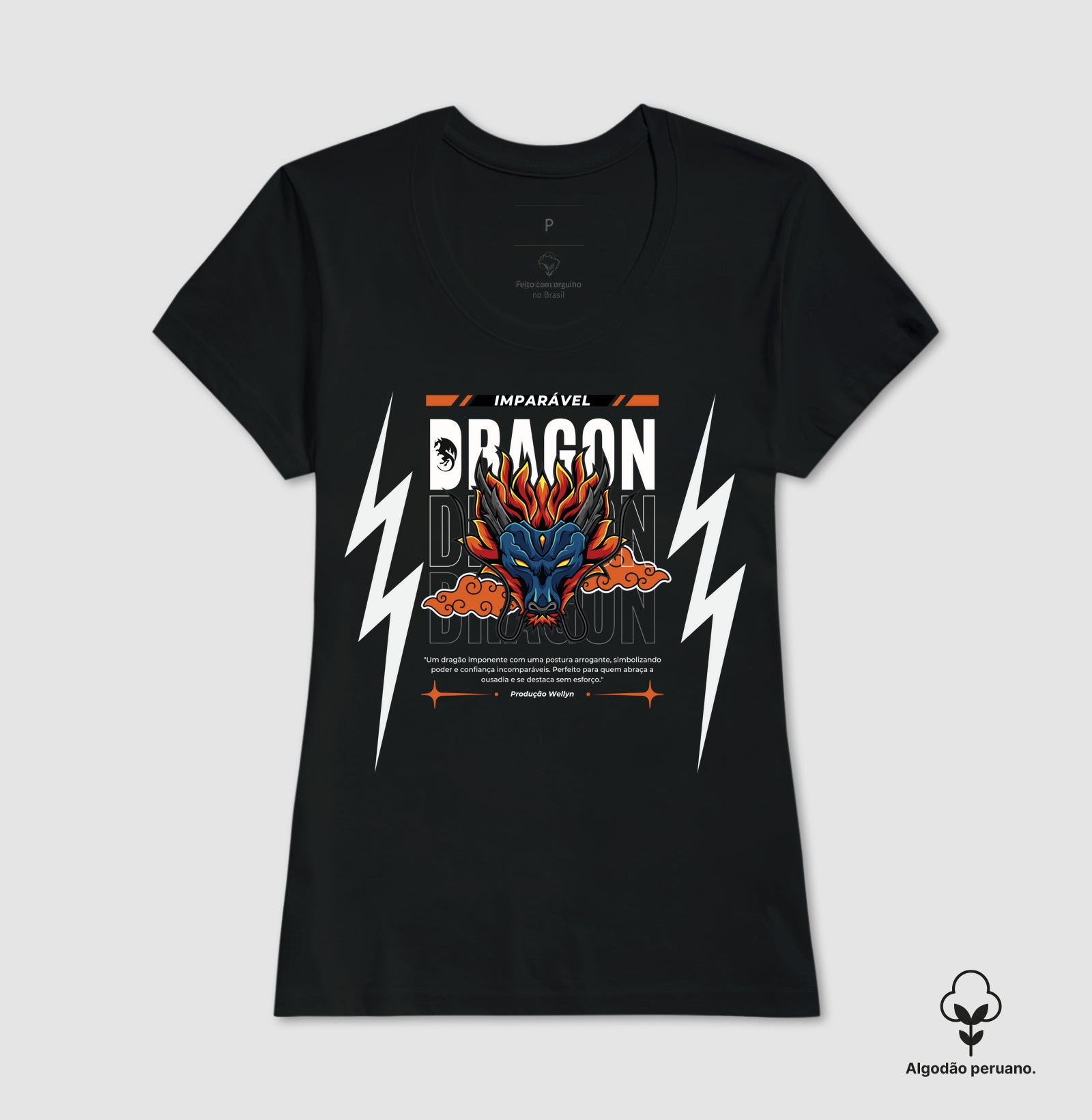 Camiseta Algodão Dragon