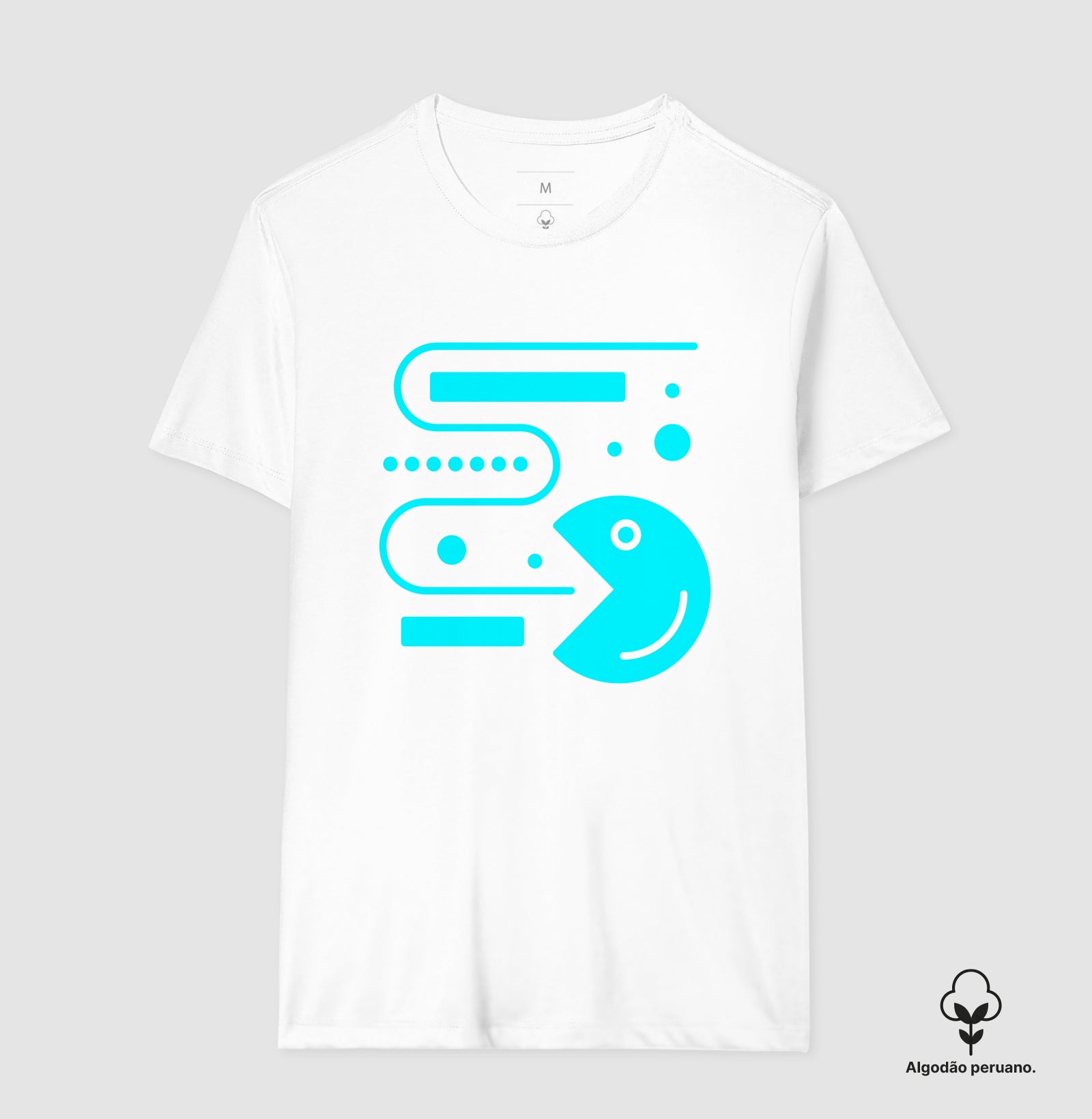 Camiseta Algodão Peruano  Pac-Man