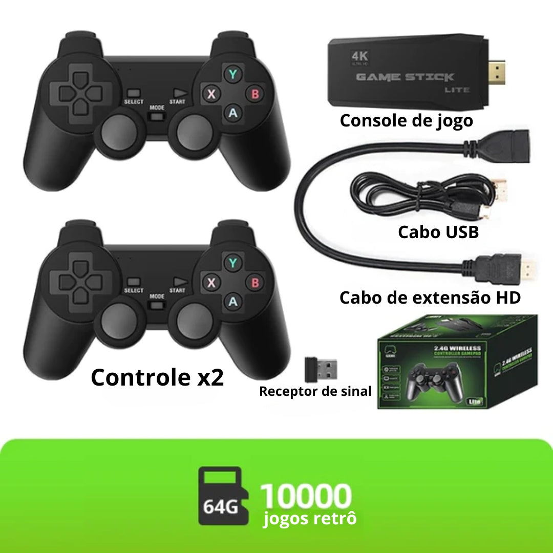 Y3 LITE 4K Console de Jogo Controles 2.4G Sem fio Com 32GB-64GB
