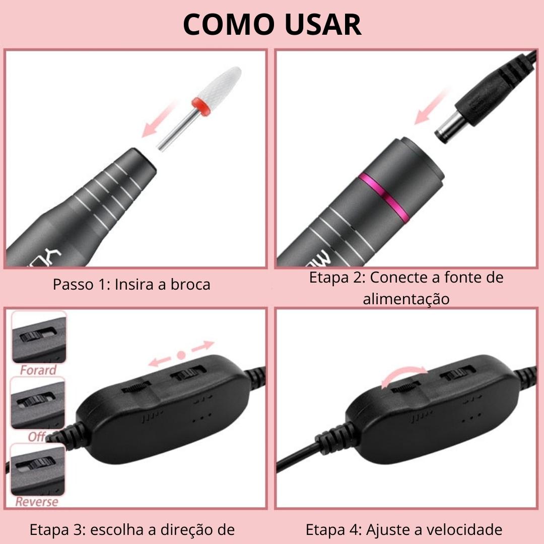 CANETA PARA POLIMENTO DE UNHAS