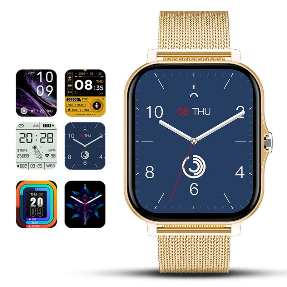 Relógios smartwatch, Detecção de frequência cardíaca, chamada Bluetooth, para homens mulheres