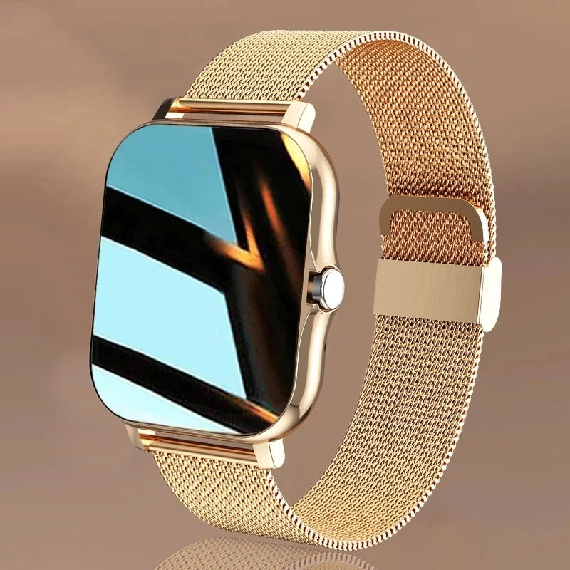 Relógios smartwatch, Detecção de frequência cardíaca, chamada Bluetooth, para homens mulheres